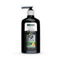 Black shampoo bottle 