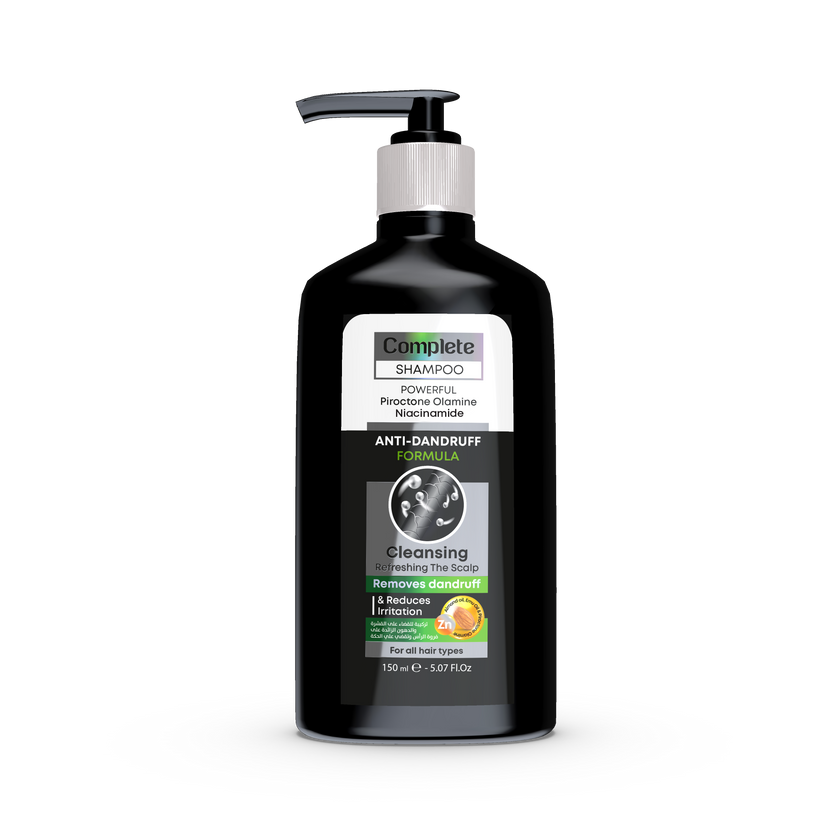 Black shampoo bottle 
